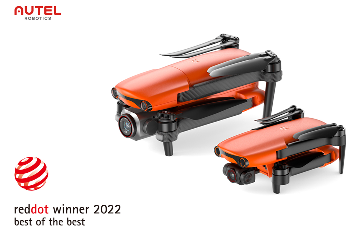 Autel Robotics Drones Win Best of the Best of Red Dot Design Awards 2022